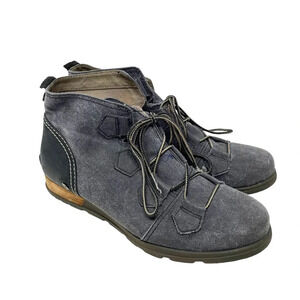 Sorel Major Lace Boot in Black‎ / Wet Sand Gray Canvas Size US 10.5
